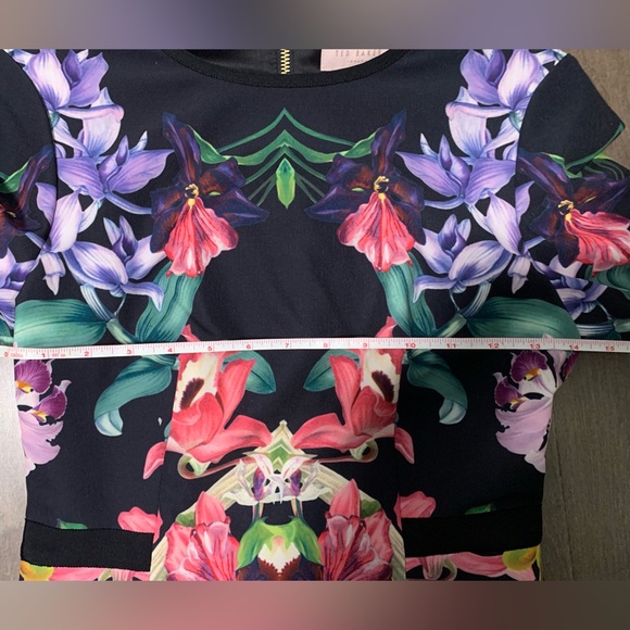 Ted Baker Toona Lost Garden Dress floral size 1 - Picture 4 of 7